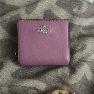 Coach Lavender Leather Wallet